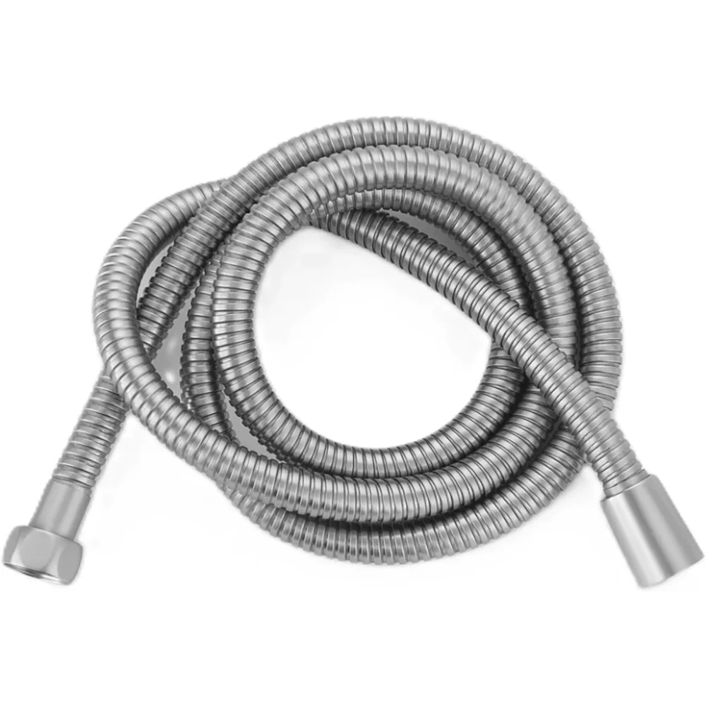 Душевая система Azario Alanti с квадратным тропическим душем, керамический картридж, шланг 150 см, сатин (AZ-K2332-1BN) — фото №5