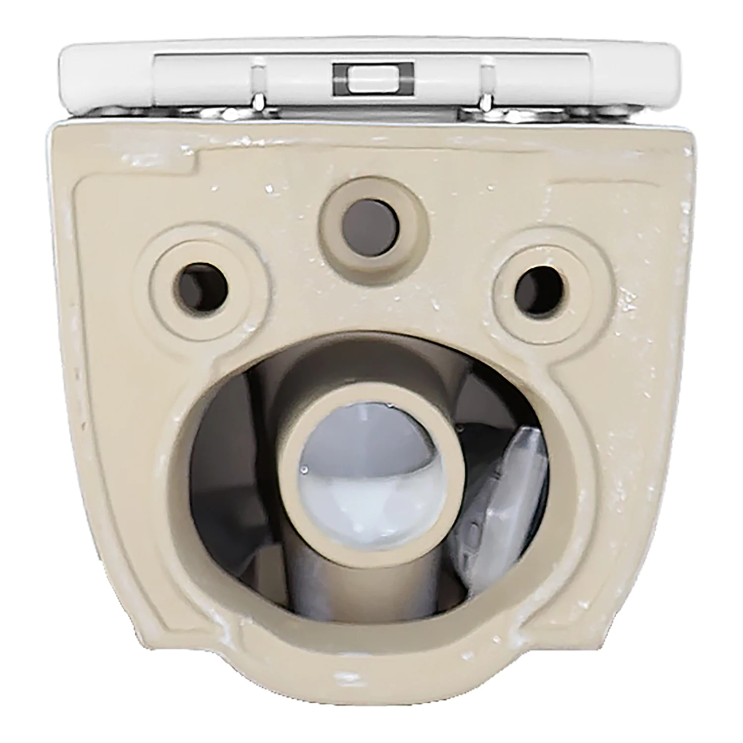 Унитаз подвесной Azario RIANO 350х490х350 безободковый, слив «Скрытое Торнадо», с быстросъемным сиденьем микролифт (AZ-2808E) — фото №12