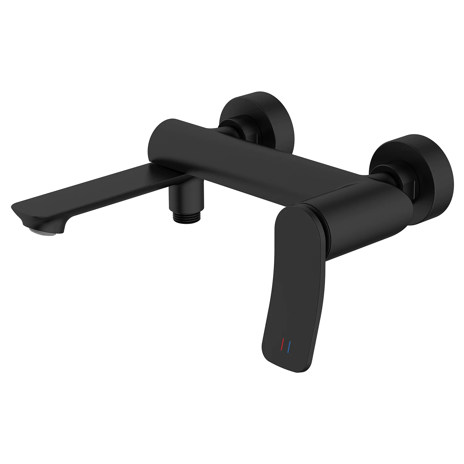 Смеситель для ванны Azario Escaro с ручным душем, керамический картридж, шланг 150 см, черный матовый (AZ-K3074B) — фото №2