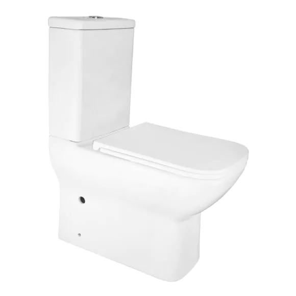 Унитаз-компакт Azario VARO 365х615х805 напольный, безободковый,с быстросъемным сиденьем Микролифт, полипропилен (AZ-2171)