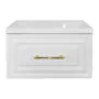 Комплект Тумба Azario LAURA 70/1 700х450х455 подвесная, с раковиной CLASSIK 70, белый глянцевый, фурнитура золото (CS00104006) — фото №3