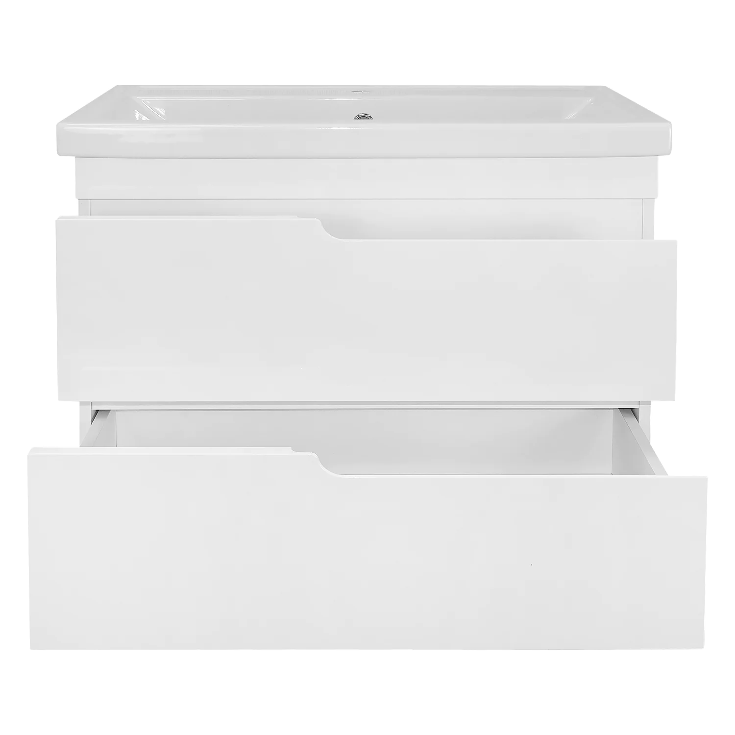 Комплект Тумба Azario KANTRI 80/2 800х460х650 подвесная, с раковиной Фостер 80, белый глянец (CS00097255) — фото №4