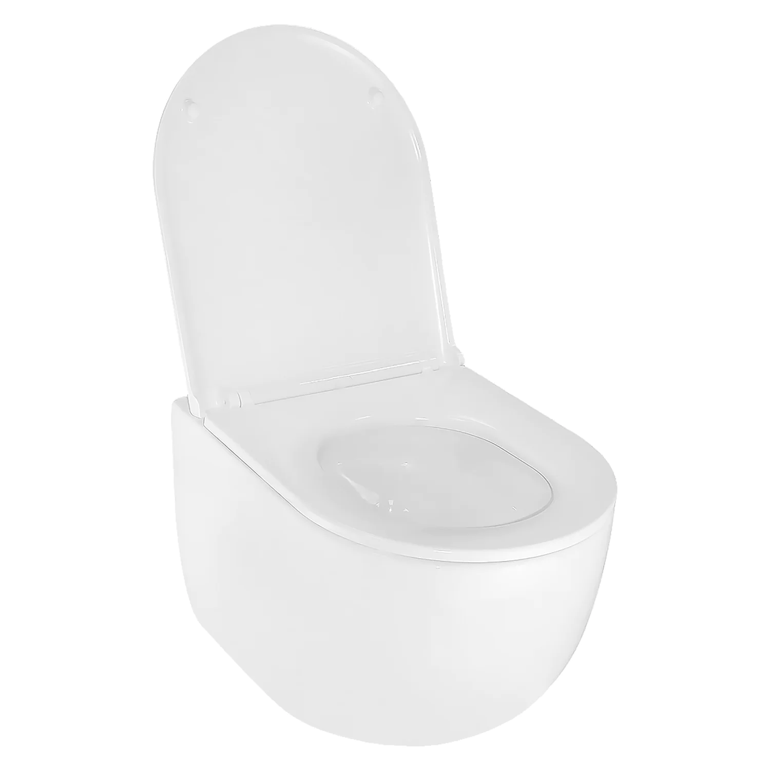 Унитаз подвесной Azario TERSO 495x360x370 безободковый, слив «Скрытое Торнадо» с быстросъемным сиденьем «Микролифт» (AZ-092E-UQ3) — фото №3