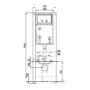 Инсталляция для подвесного унитаза AZARIO NEW-TS 370×122×1040, механическая, 3/8л (AZ-G12) — фото №5