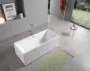 Ванна акриловая Azario MODERN 1600x750x580 отдельностоящая, в комплекте с сифоном и металлической рамой (AZ-6601-16075) — фото №4