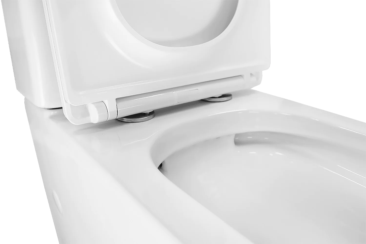 Унитаз-компакт Azario SAVIA 370х640х810 напольный, безободковый, система смыва Rimless, с быстросъемным сиденьем «Микролифт» (AZ-8303D-s) — фото №7