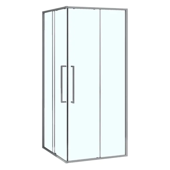 Душевое ограждение Azario SHANGHAI 1000х1000х1950 прозрачное стекло 6 мм, профиль графит матовый (AZ-R43-100-MGR-CL)