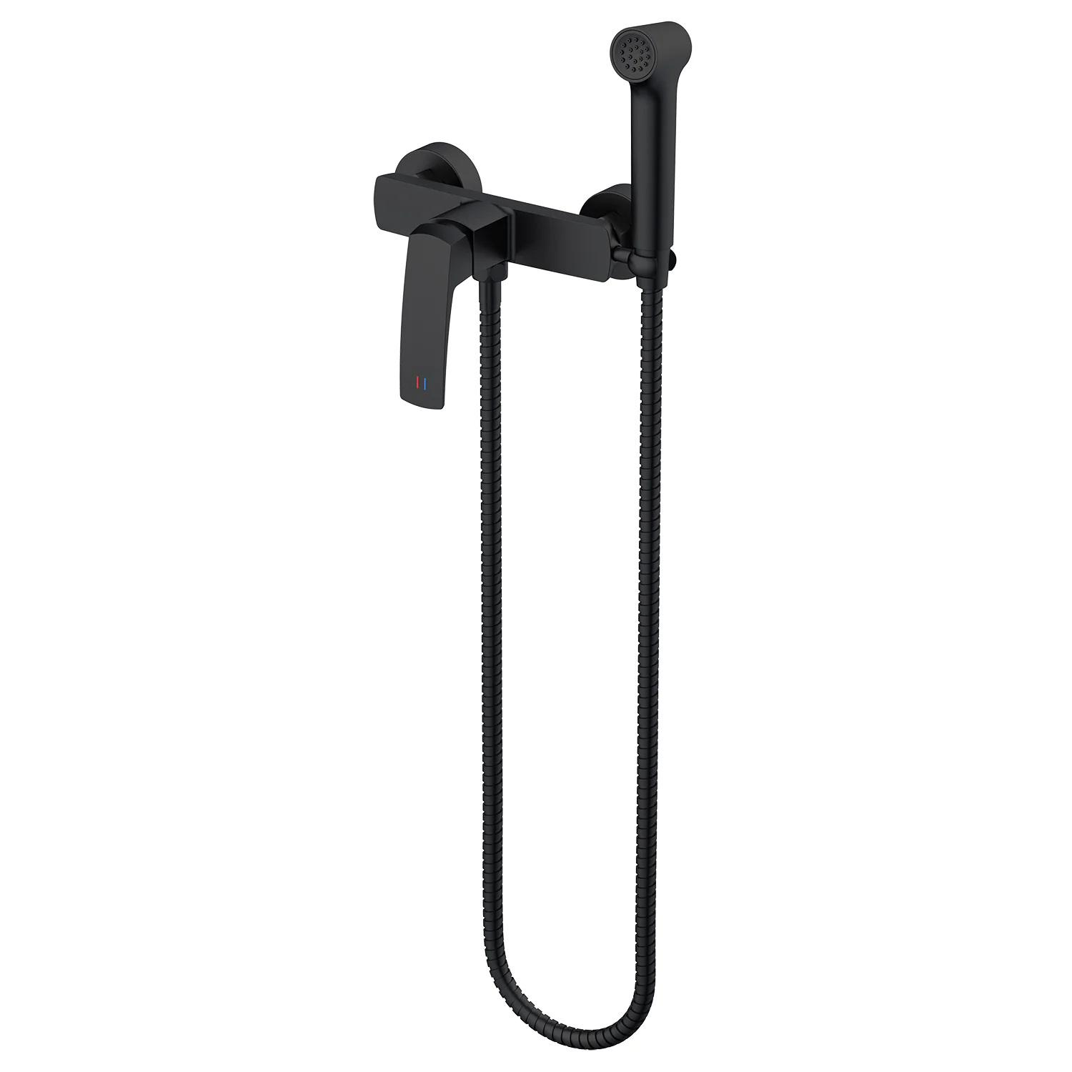 Гигиенический душ Azario Conda со смесителем, керамический картридж, шланг 150 см, черный матовый (AZ-K2511B) — фото №1
