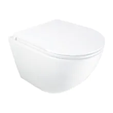 Унитаз подвесной Azario ADAGIO 360х485х365 безободковый, система смыва «Скрытое Торнадо», с быстросъемным сиденьем «Микролифт» (AZ-5177T-WHT)