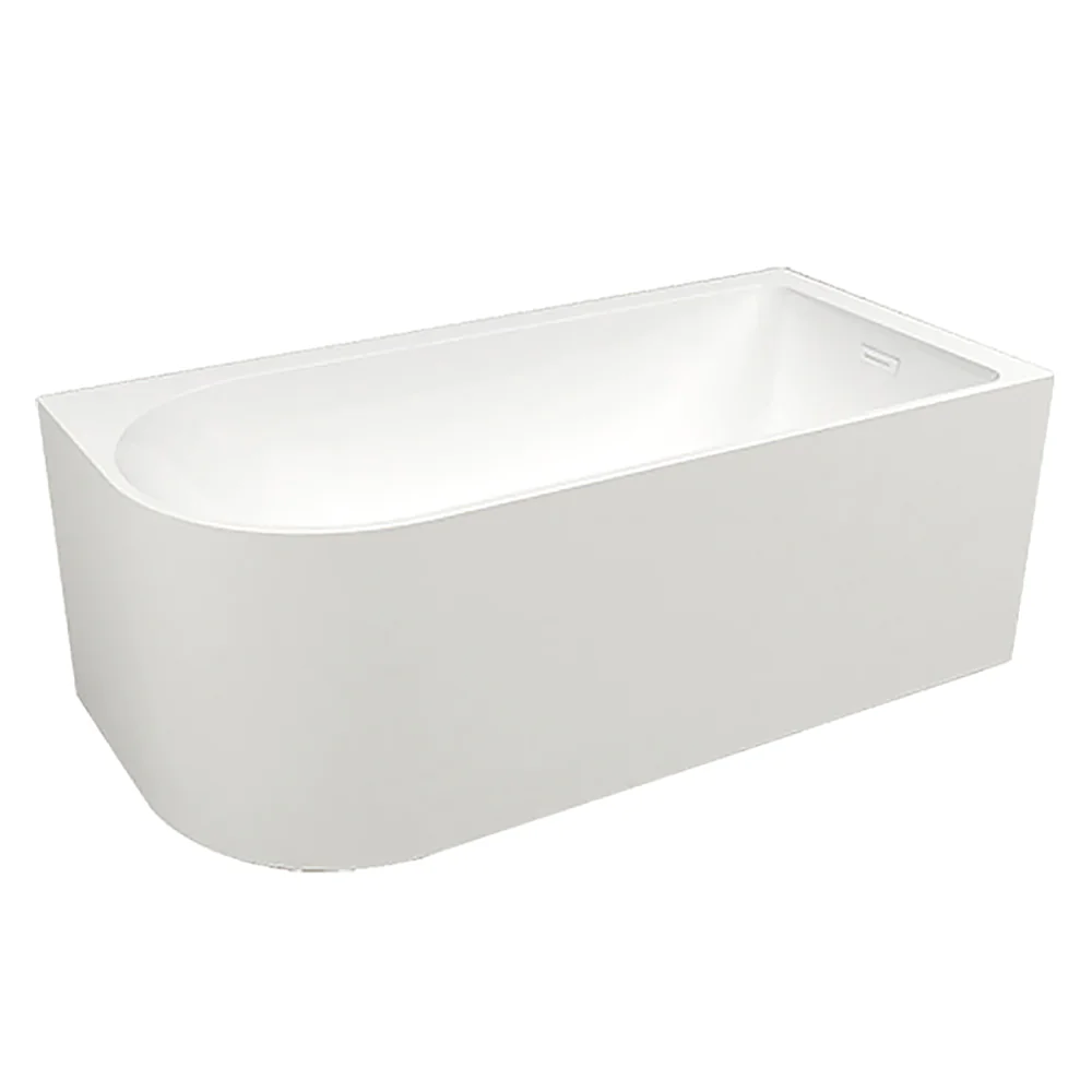 Ванна акриловая Azario Sheer A 1500x800x600 пристенная, правосторонняя, в комплекте с сифоном и металлической рамой (AZ-1859-B-1.5) — фото №1