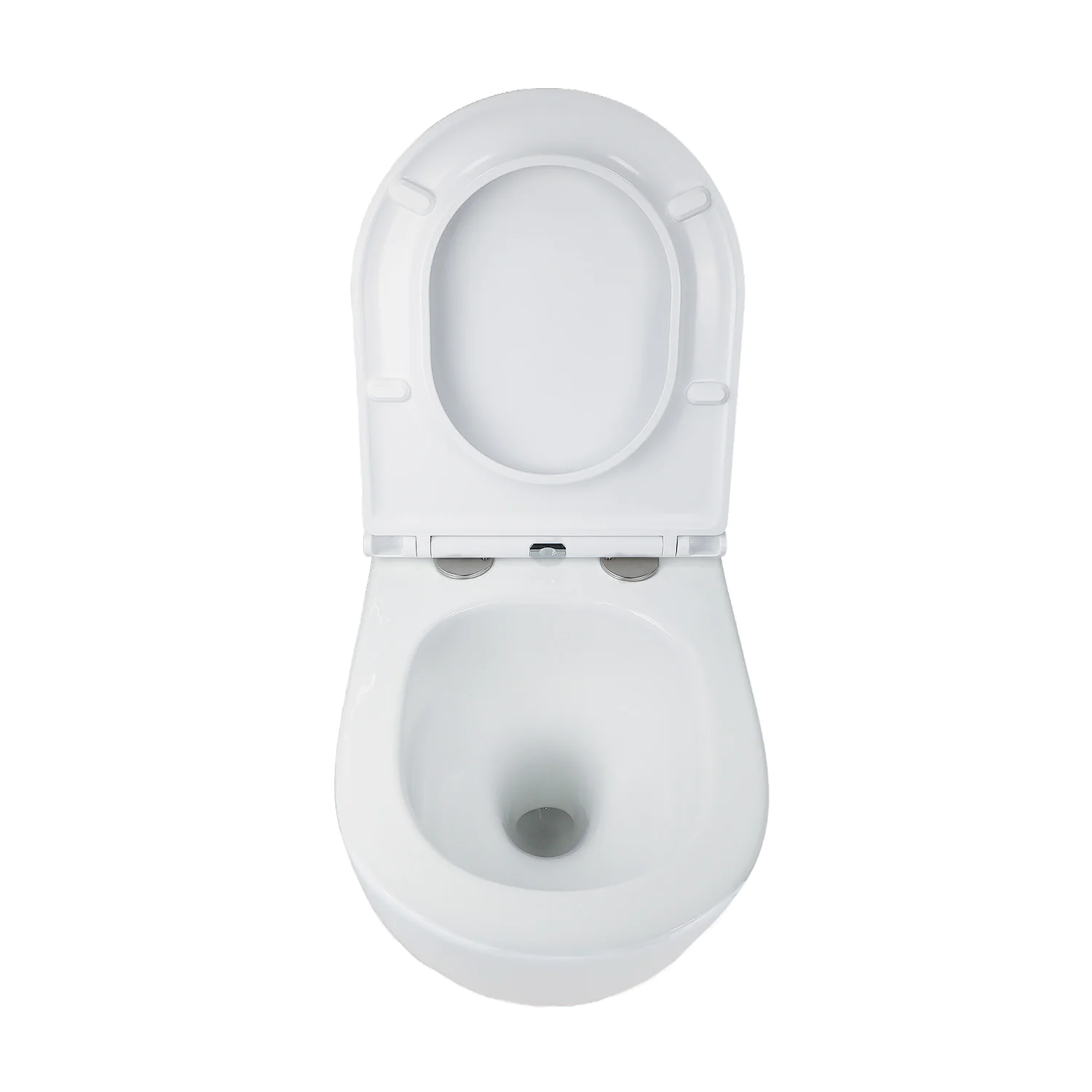 Унитаз подвесной Azario ADAGIO 360х485х365 безободковый, система смыва «Скрытое Торнадо», с быстросъемным сиденьем «Микролифт» (AZ-5177T-WHT) — фото №5