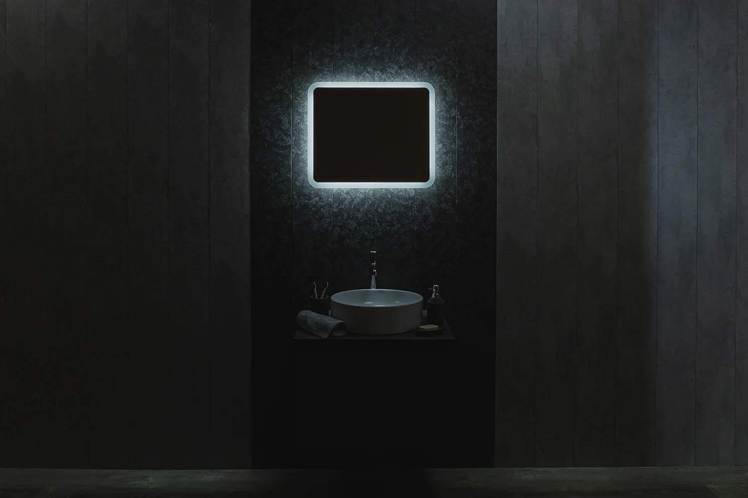 Зеркало AZARIO Stiv — Lite 700х500 открытая подсветка, cенсорный выключатель, холодный свет (LED-00002779) — фото №4